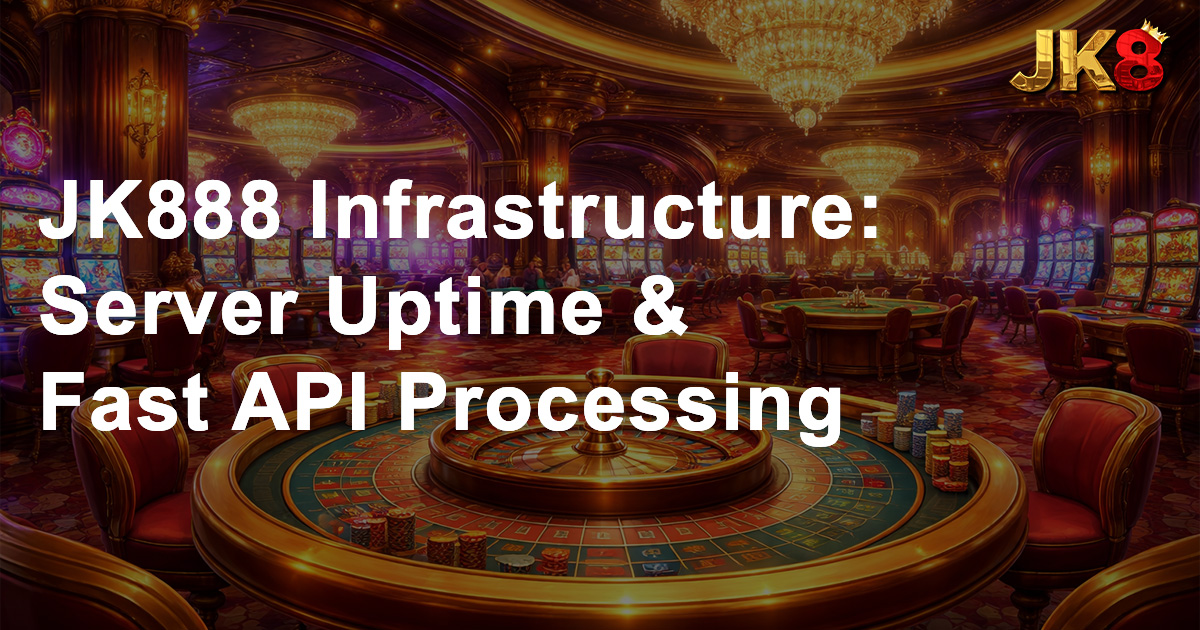 JK888 Infrastructure Server Uptime & Fast API Processing
