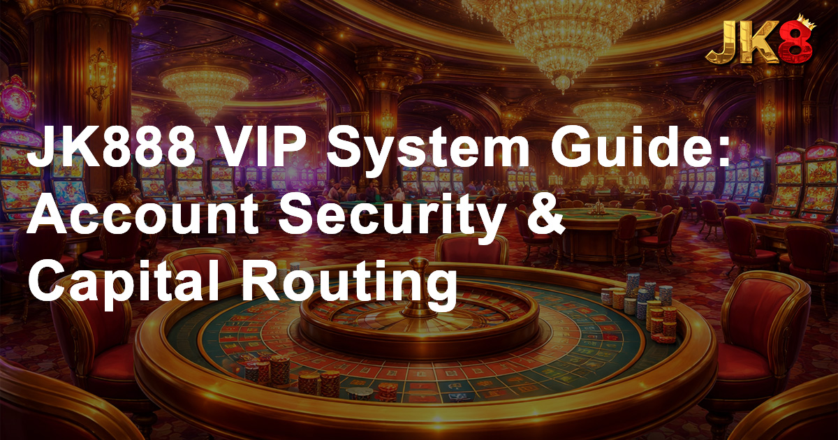 JK888 VIP System Guide Account Security & Capital Routing