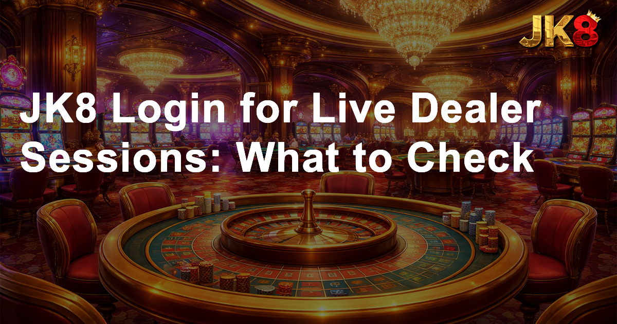 JK8 Login for Live Dealer Sessions What to Check