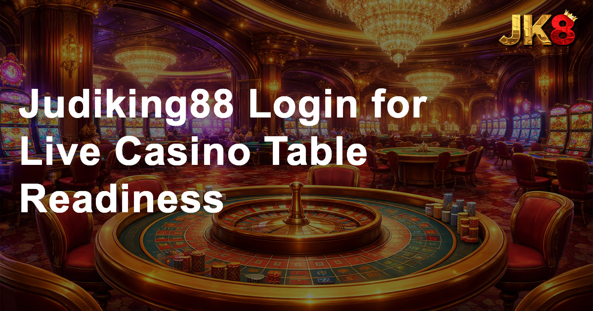 Judiking88 Login for Live Casino Table Readiness